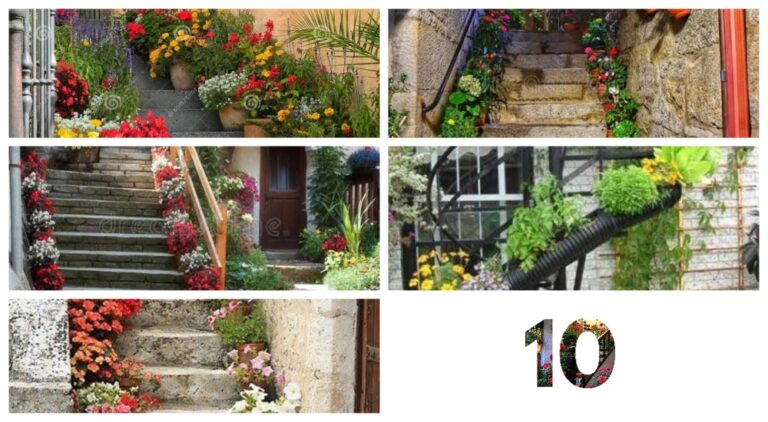 10 ideas de escaleras decoradas con plantas y flores - JARDINES CASA